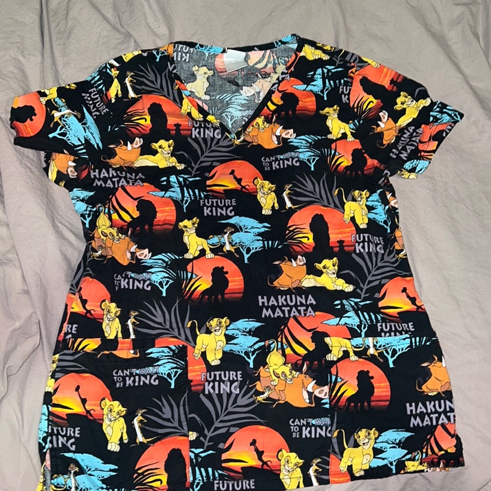 Disney Lion King Scrub Top